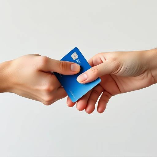 Manos intercambiando tarjetas de cr&radic;&copy;dito, simbolizando la transferencia de saldo