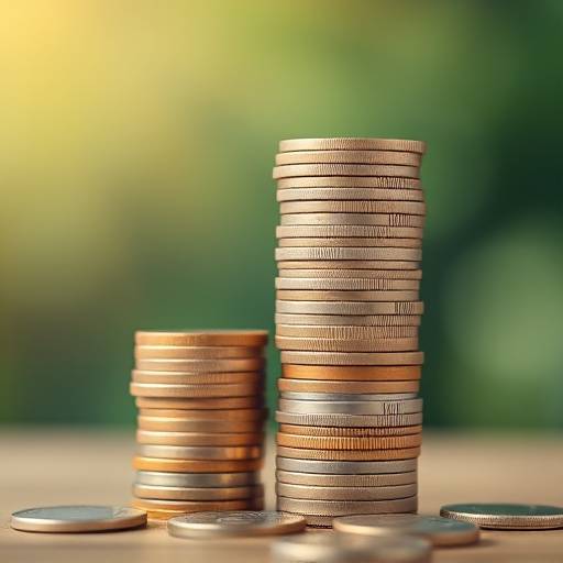 Monedas apiladas formando una torre, simbolizando el ahorro