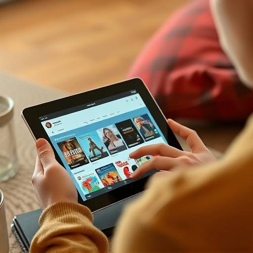 Persona revisando sus suscripciones en una tablet