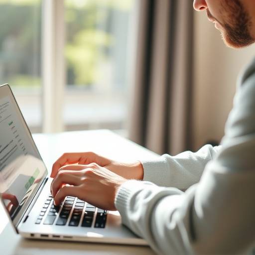 Una persona creando un presupuesto en una computadora port&radic;&deg;til