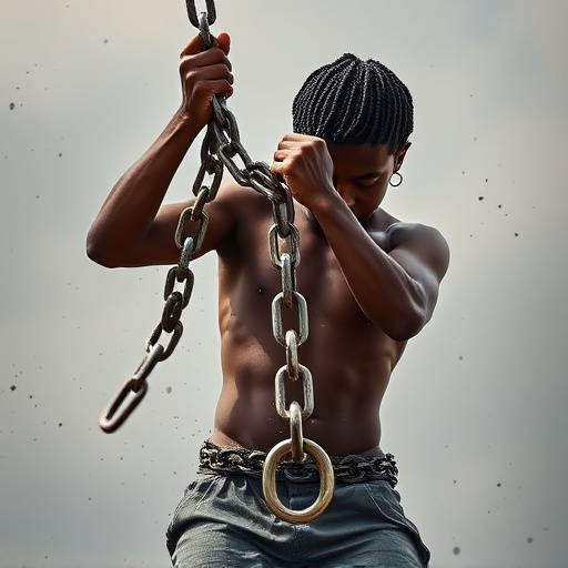 Una persona rompiendo una cadena, simbolizando la liberaci&radic;&ge;n de la deuda